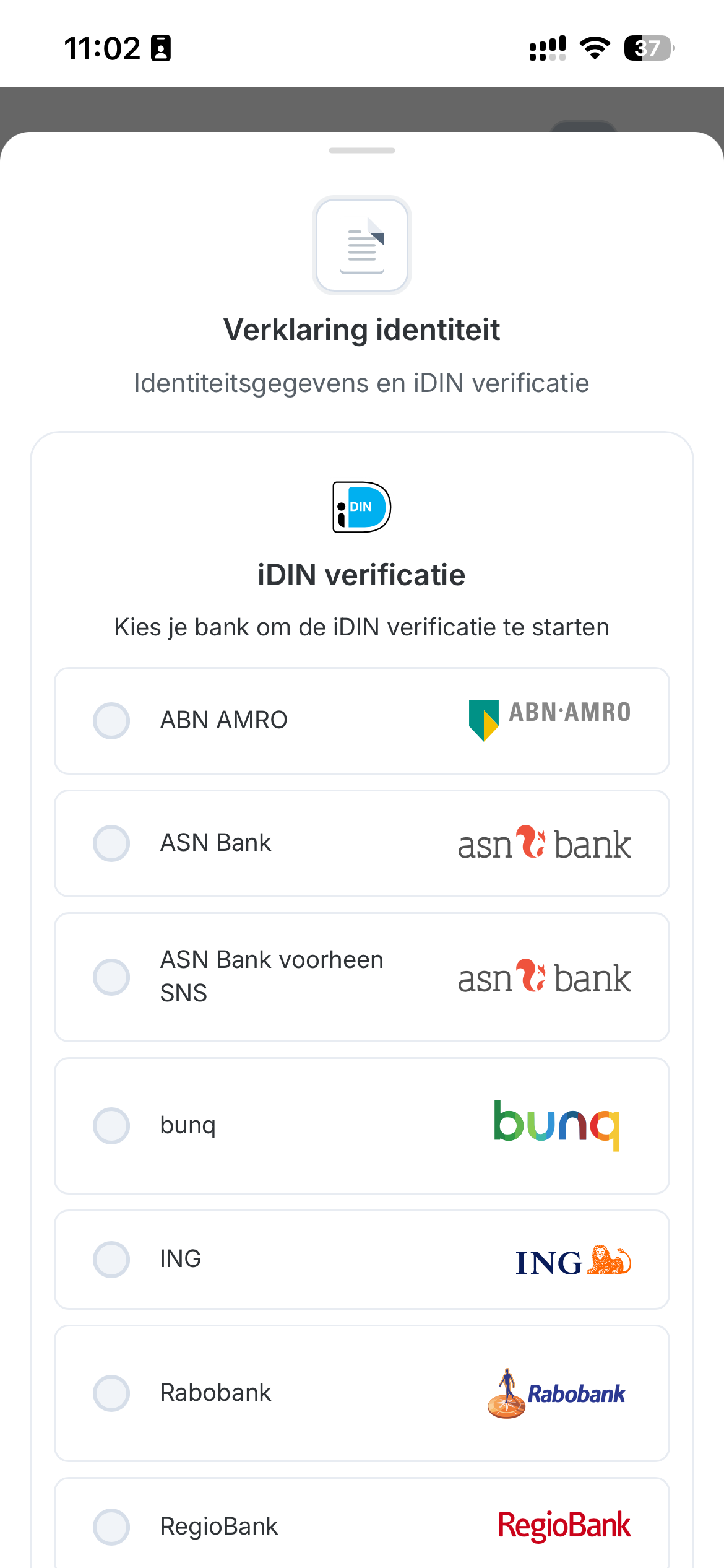 Identiteitsverificatie via iDIN in EPSA Connect